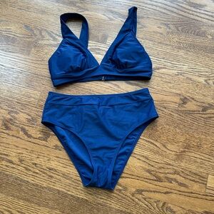 Women's Navy Blue Bikini Set